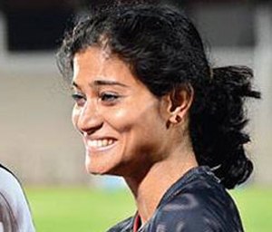 Sahana Kumari Karnataka flag bearer at Championship meet